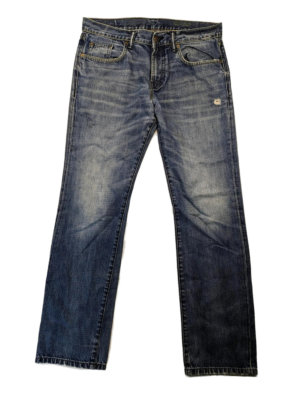 Esprit blue straight leg jeans medium wash 100% cotton classic silhouette