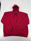 Peakstone red hoodie full zip with adjustable hood and two front pockets.