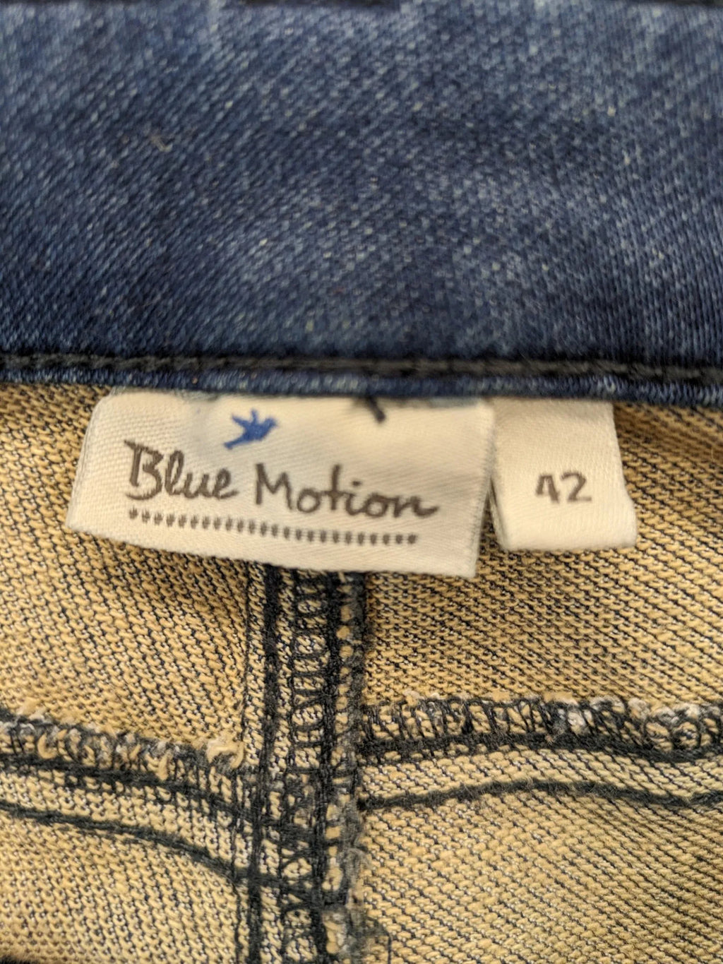 Blue Motion blue straight jeans 5-pocket design stretch material size 42