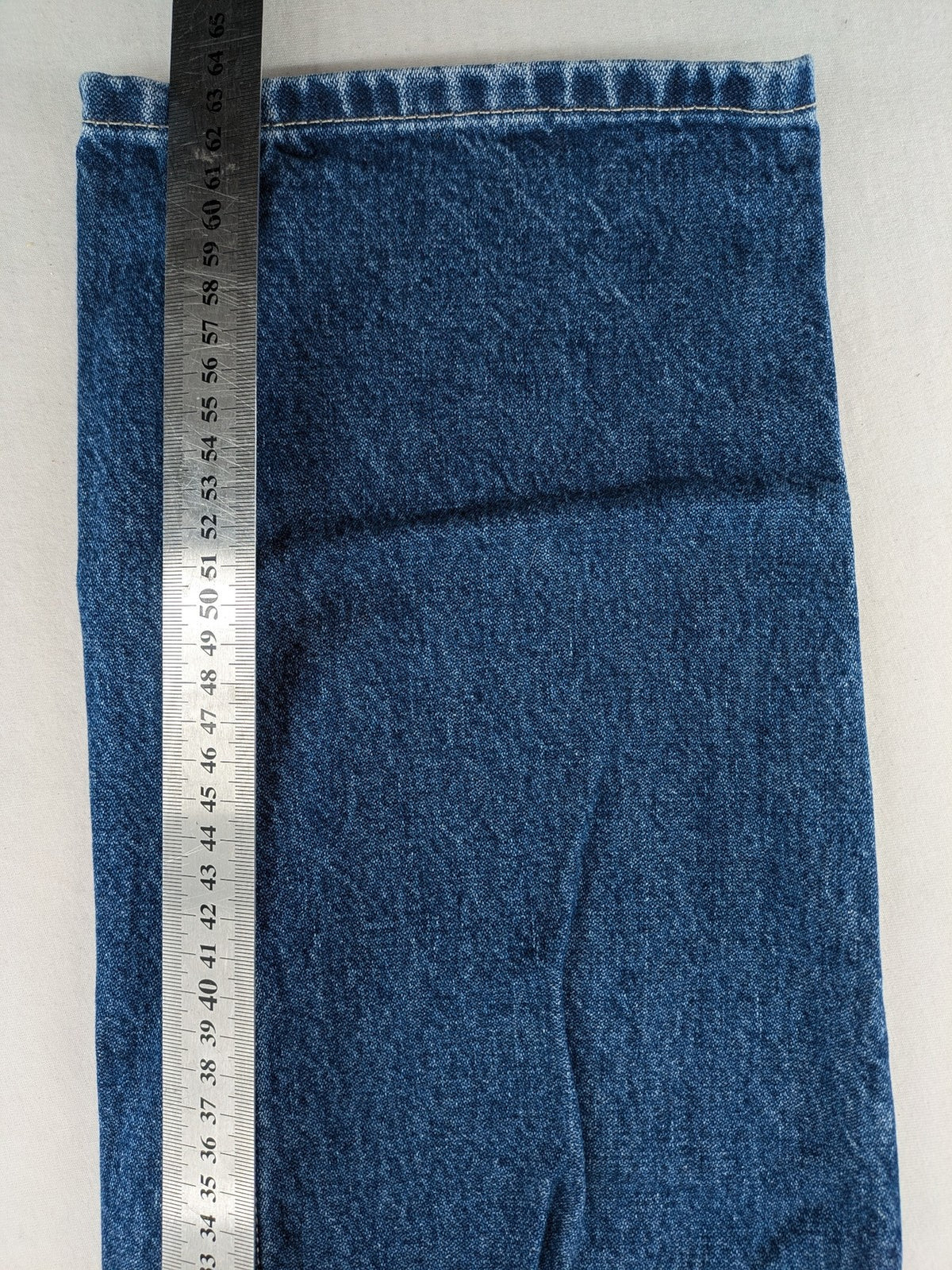 CLOSED blue straight leg jeans size 27, high waist, 100% cotton, classic wash.