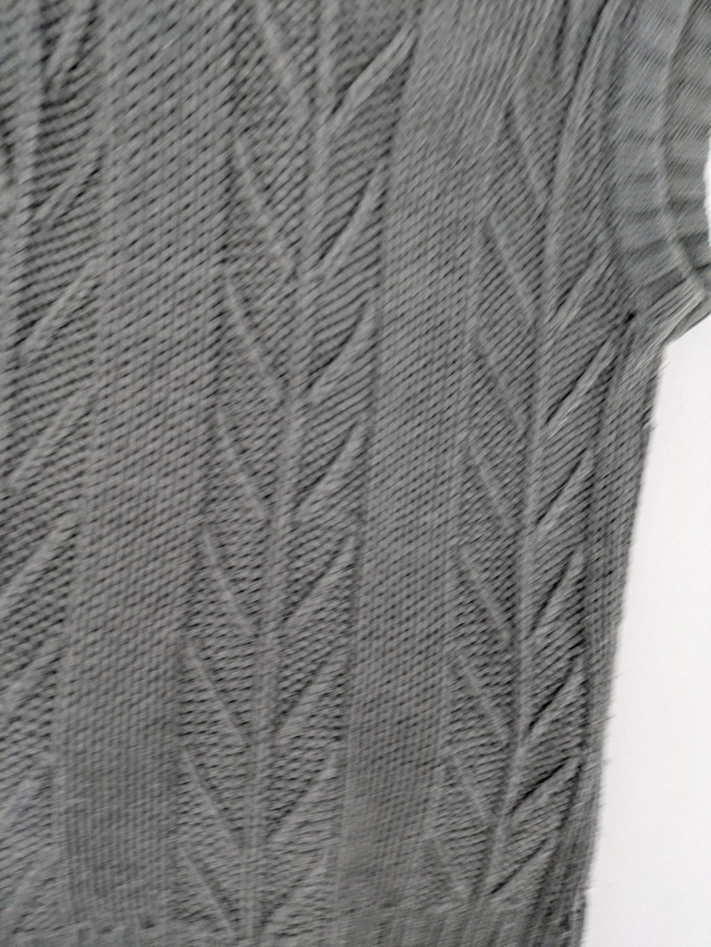 alcott grey turtle neck jumper cable knit pattern with ribbed collar and pockets