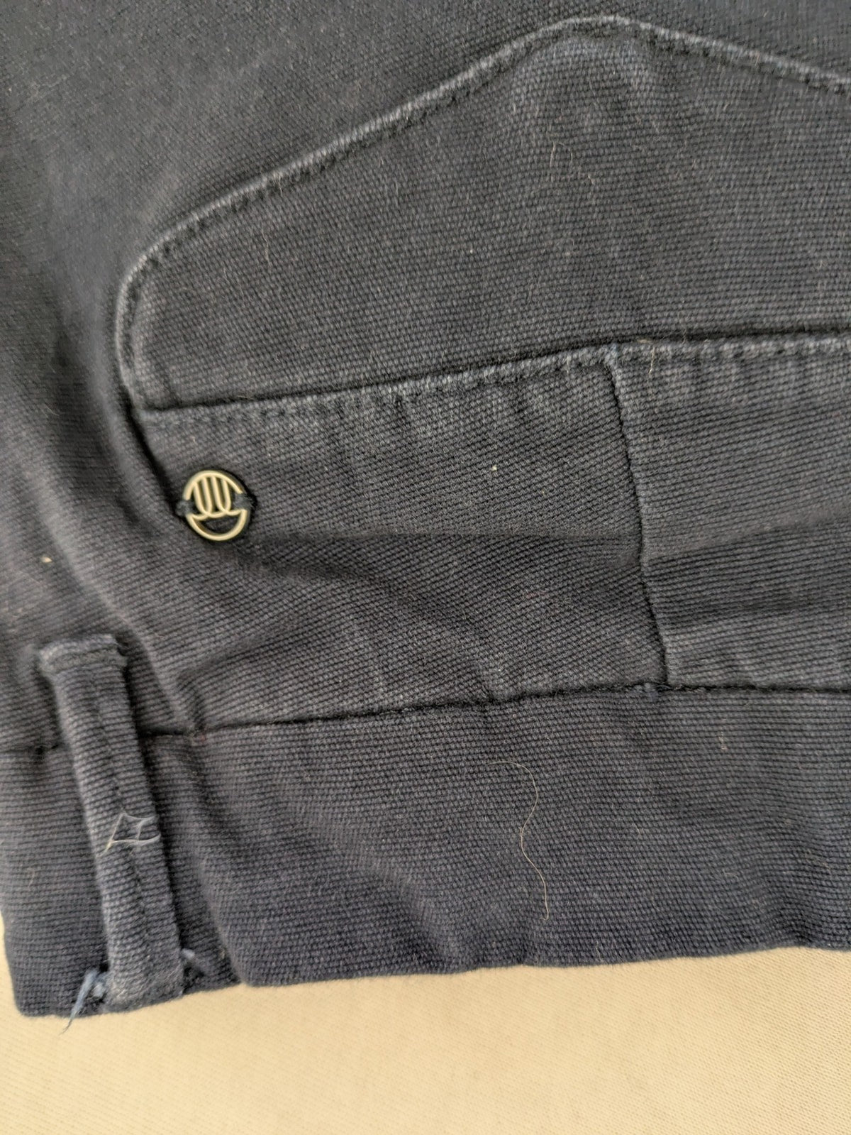 Keystone Apparel navy chino pants slim fit organic cotton with classic design.
