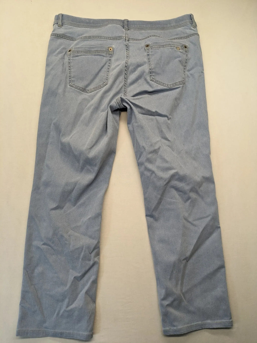 Zerres blue straight jeans 5-pocket style with stretch fabric and logo detail.