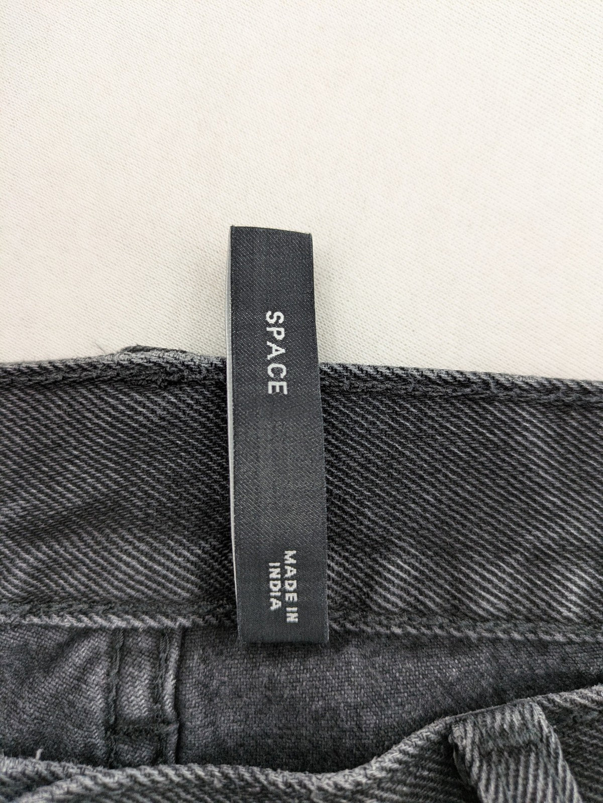 Weekday grey straight jeans washed denim with button fly and classic fit.