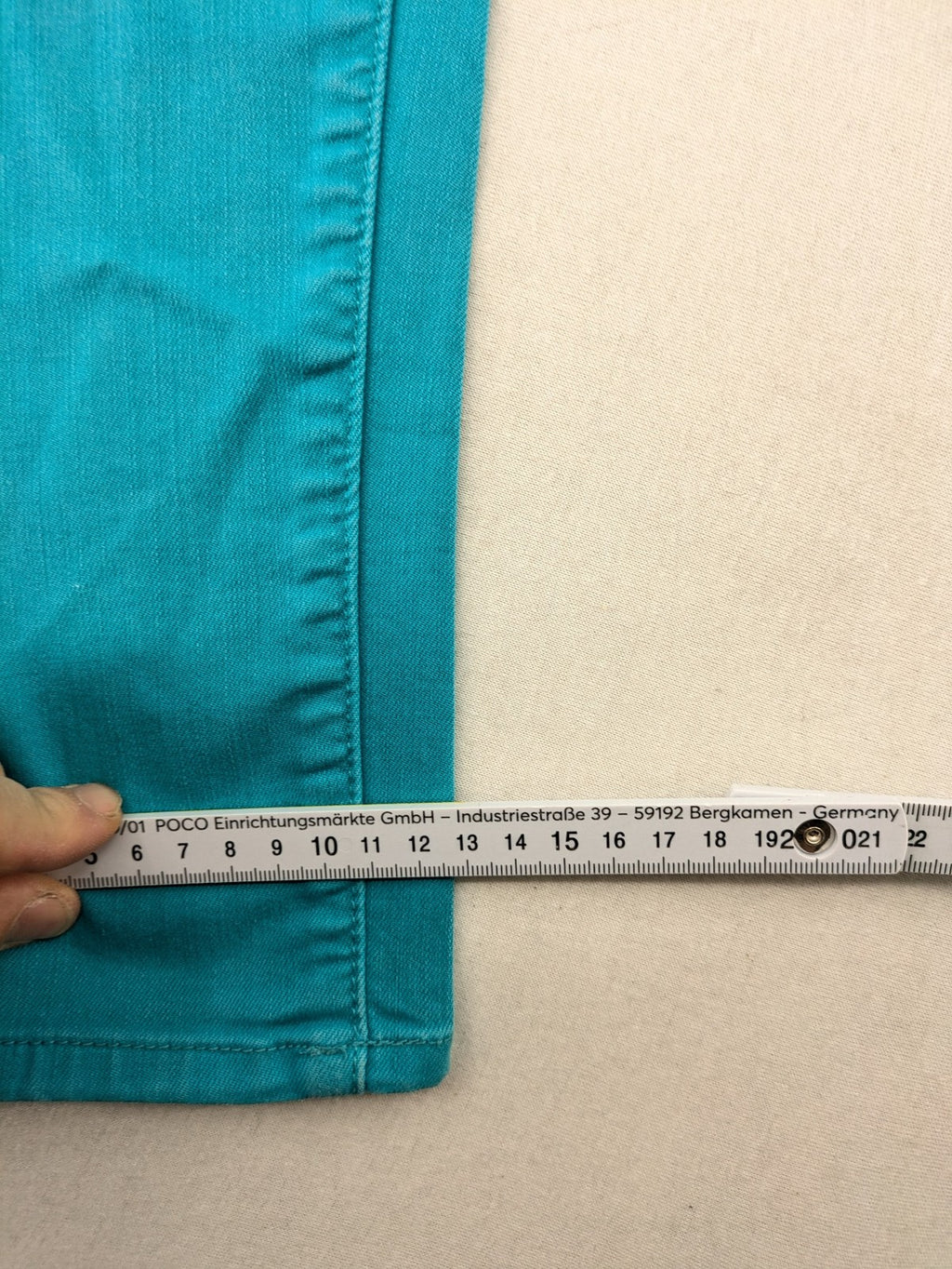 Gaastra blue-green skinny fit cord jeans with classic 5-pocket design.