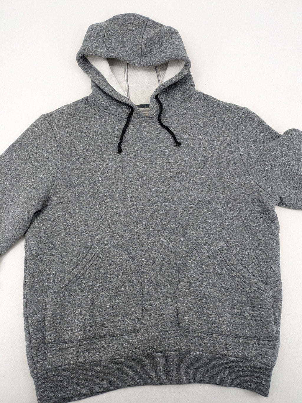 Cedarwood State grey pullover hoodie with adjustable drawstring hood and kangaroo pocket.