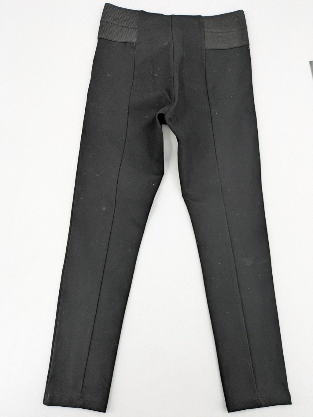 Zara Basic black bicycle tights high-rise with smooth stretch fabric and flattering front seam.