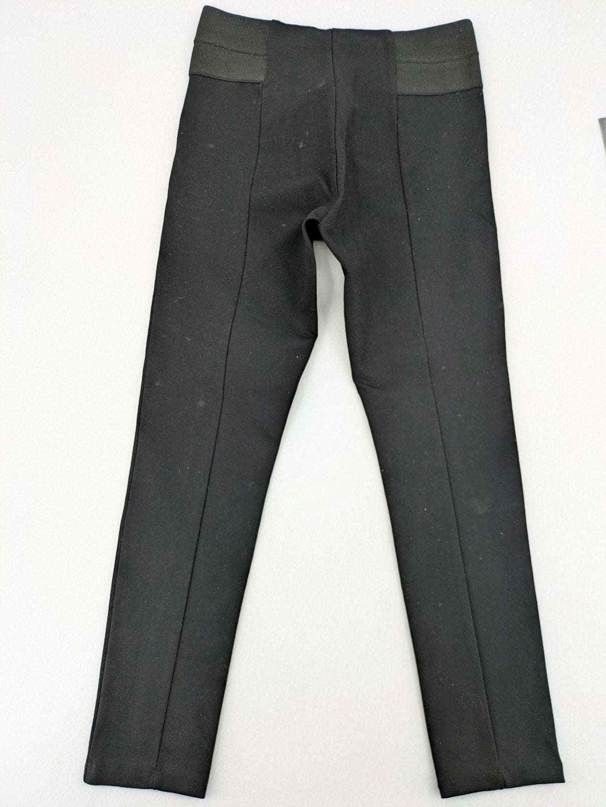 Zara Basic black bicycle tights high-rise with smooth stretch fabric and flattering front seam.
