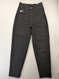 H.I.S black mom jeans high waist tapered fit 90s vintage style 100% cotton