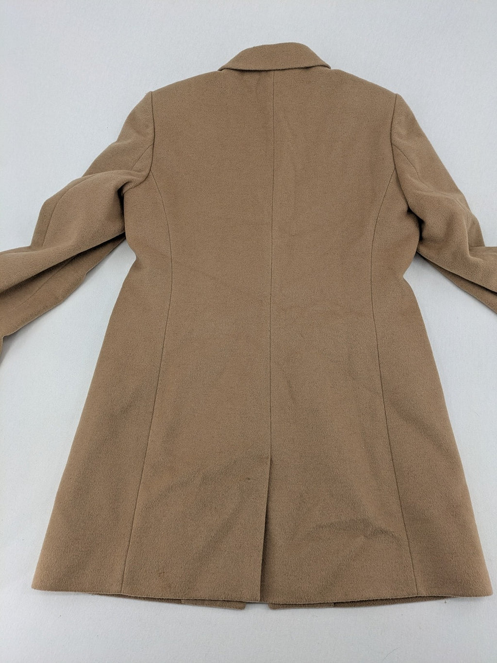 Hobbs London beige wool blend jacket single-breasted tailored fit with original buttons.