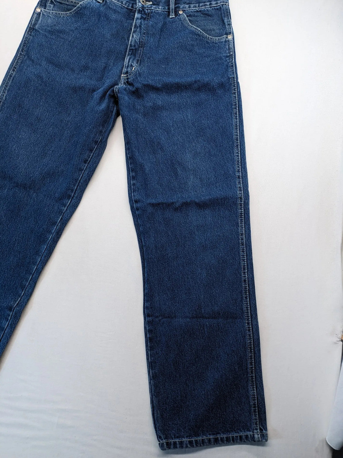 Flag Jeans blue straight leg jeans 5-pocket style robust denim classic wash