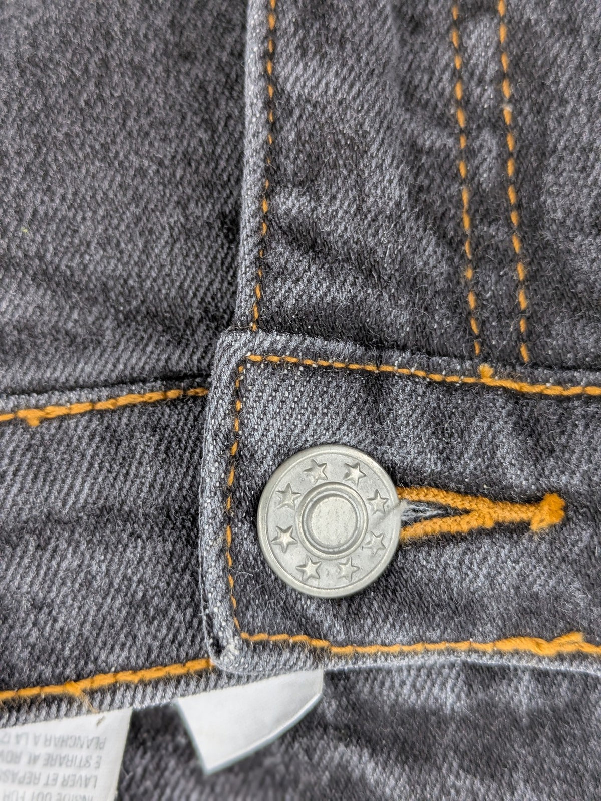 john baner grey high waist mom jeans classic 5-pocket design with contrast stitching