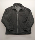 New Feeling black outdoor jacket XXL, fleece material, zip closure, side pockets, waterproof.