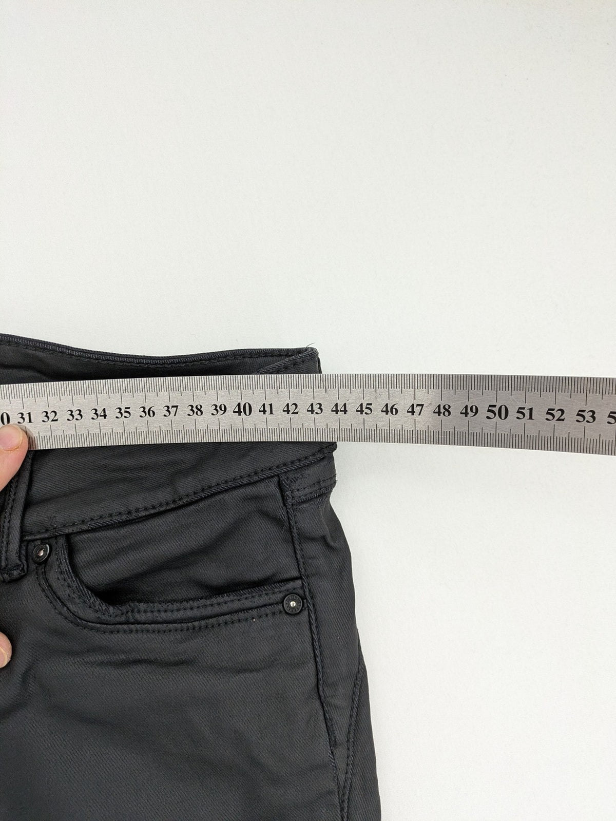 Tom Tailor Denim grey extra skinny jeans with coated finish and classic five-pocket design.