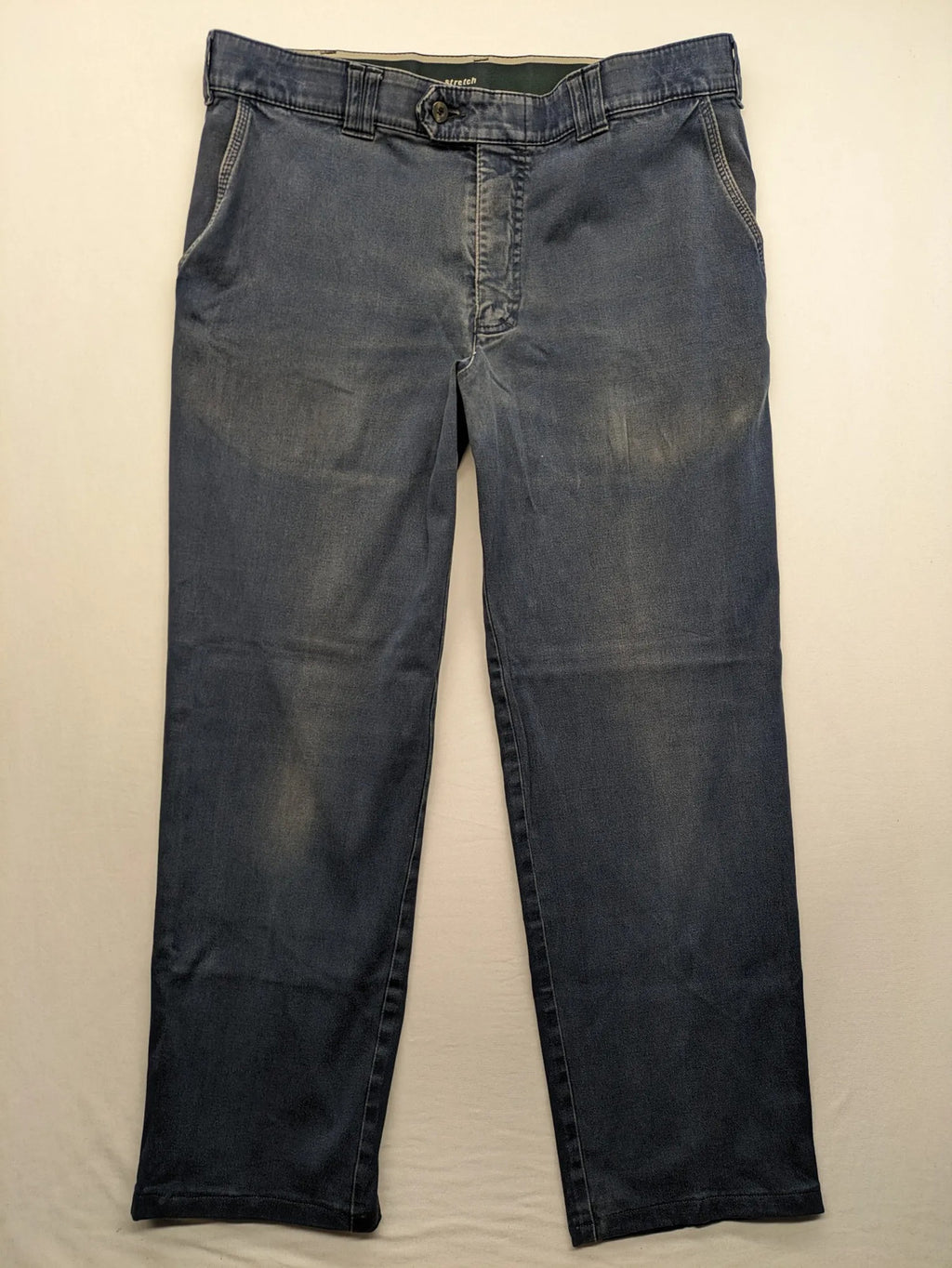 Club of Comfort blue straight jeans, stretch material, comfort fit, zip closure, practical pockets.