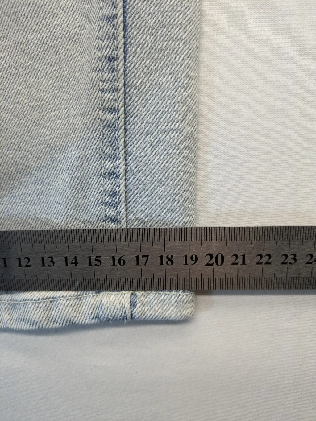 Ulla Popken blue straight jeans with used look, elastic waistband, and 5-pocket style.
