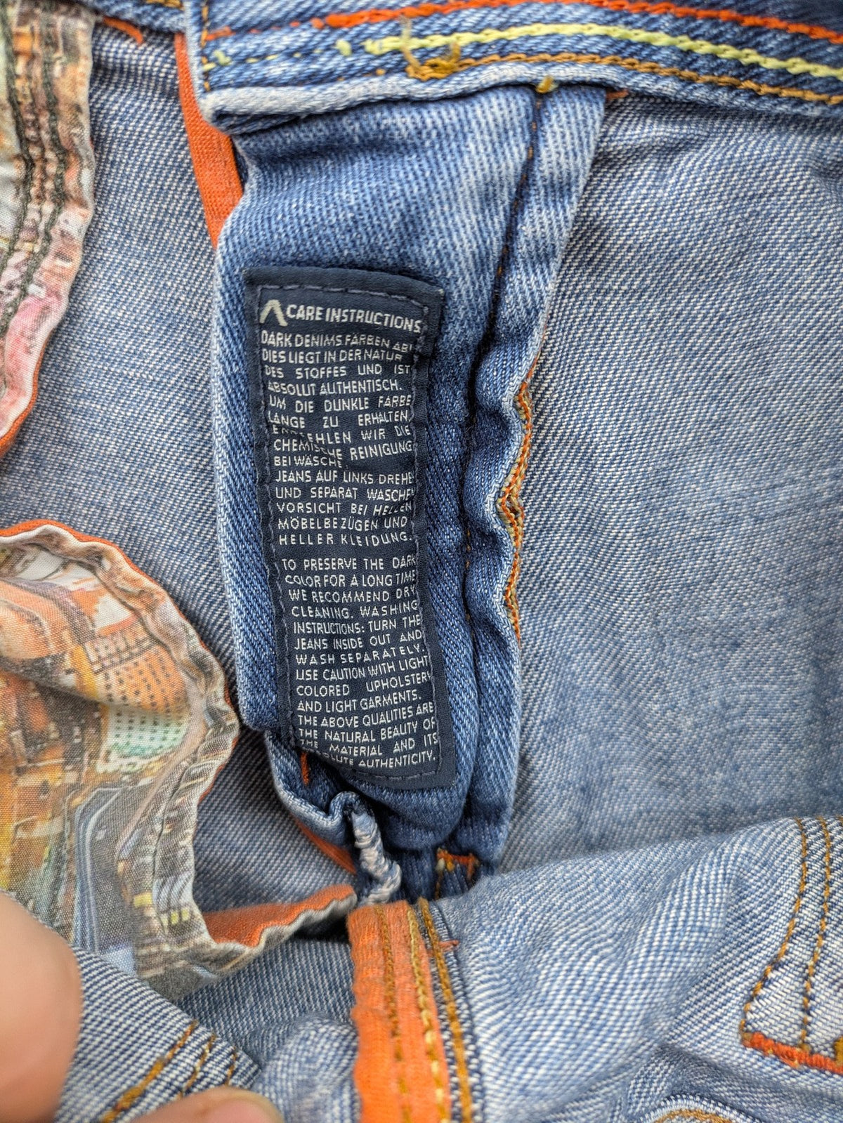 ALBERTO straight jeans blue cotton stretch denim classic 5-pocket style with contrast stitching