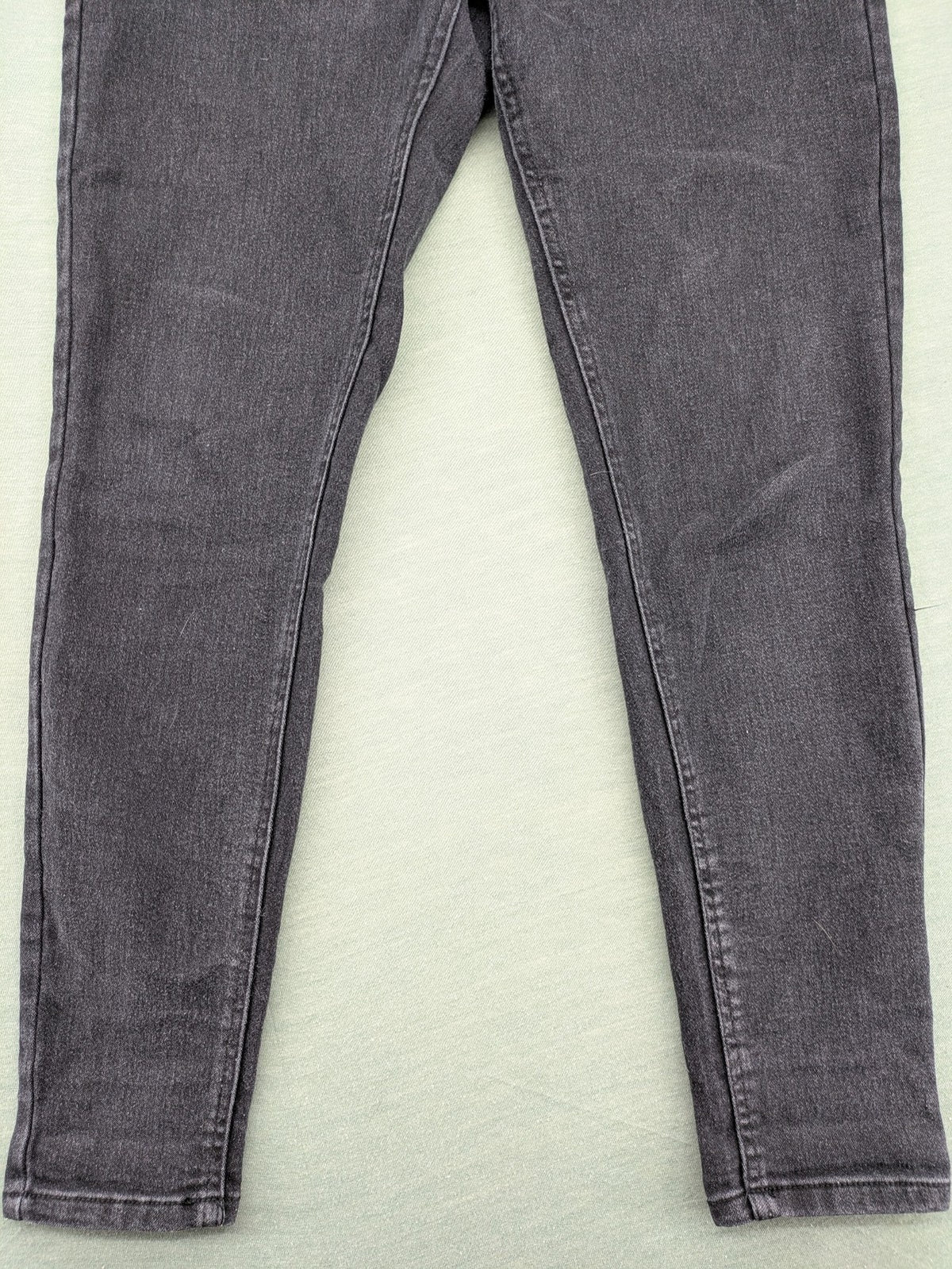 up2 fashion grey skinny jeans with rhinestone embellishments on back pockets