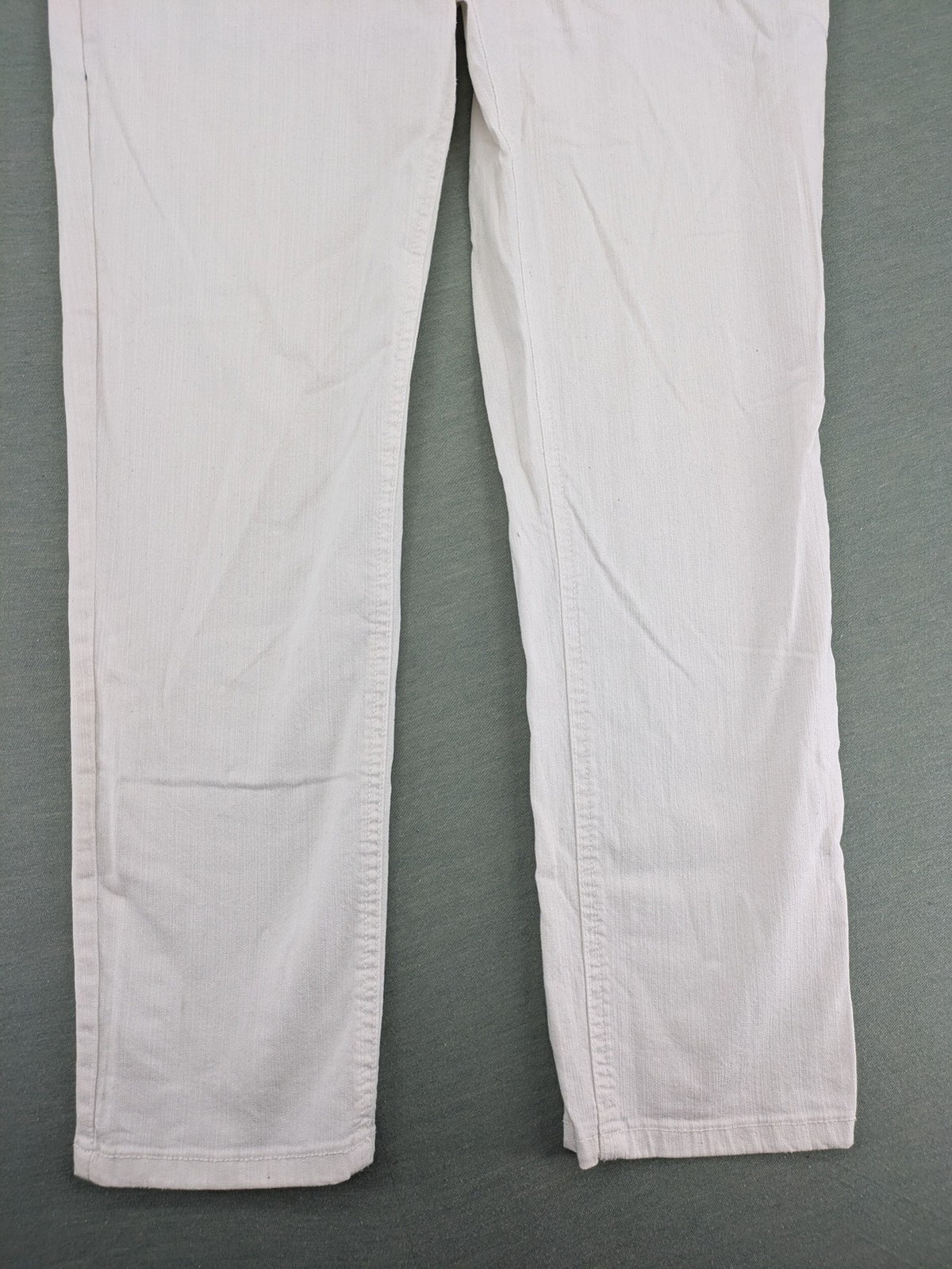 STOCKER white slim fit straight jeans classic 5-pocket design soft cotton blend