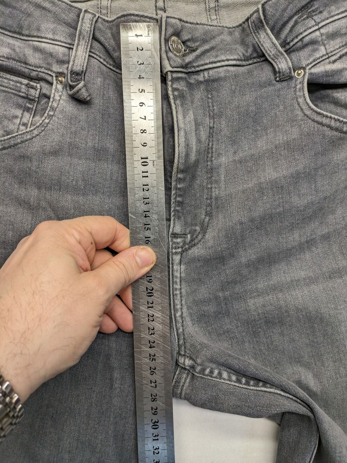 Comma grey skinny jeans washed look stretch denim casual identity
