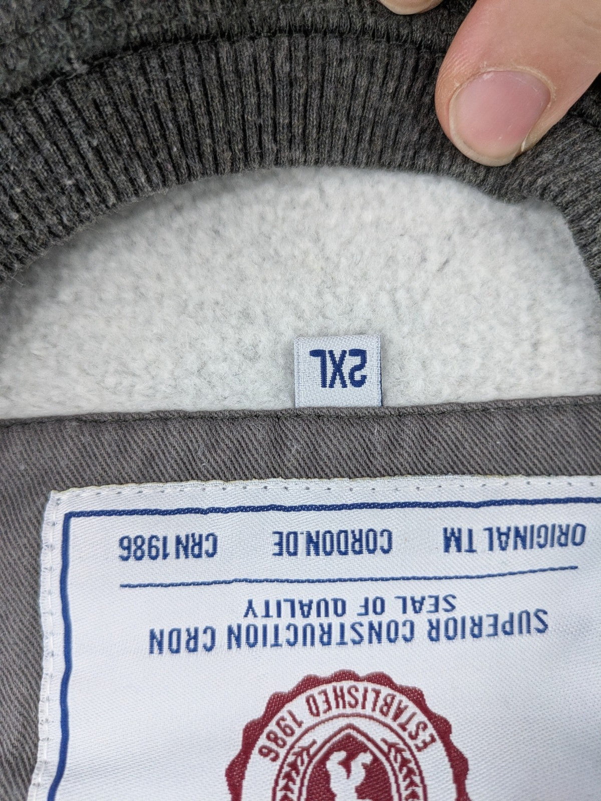CORDONSPORT Berlin grey turtle neck jumper college-style graphic print "CORDONSPORT ATH. DEPT. 1986