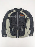 Polo multi biker jacket nylon with adjustable fit and multiple pockets.