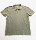 Globe-Trotter beige khaki polo shirt with classic collar and small chest logo.