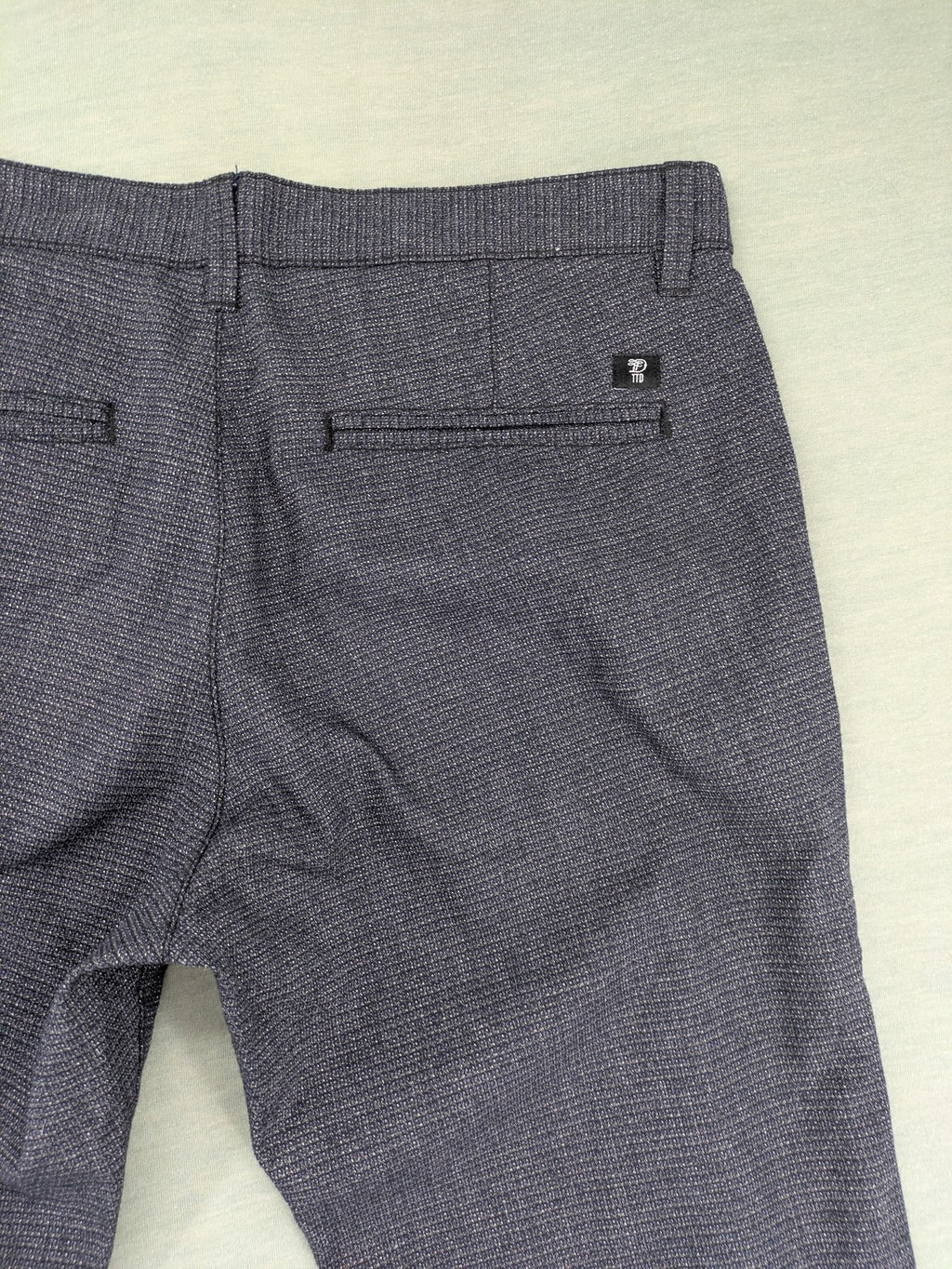 Tom Tailor Denim pink chino pants straight fit textured fabric