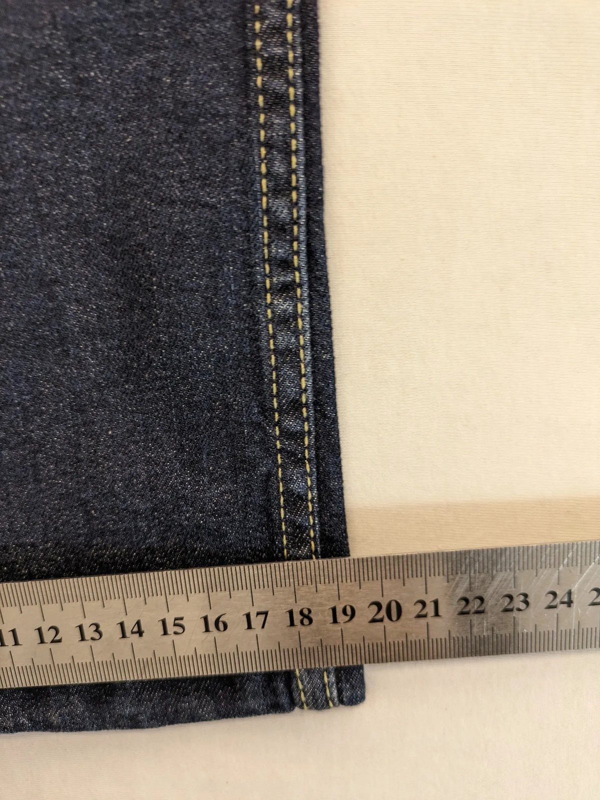 Lidl blue straight jeans classic 5-pocket design, made from organic cotton with stretch.