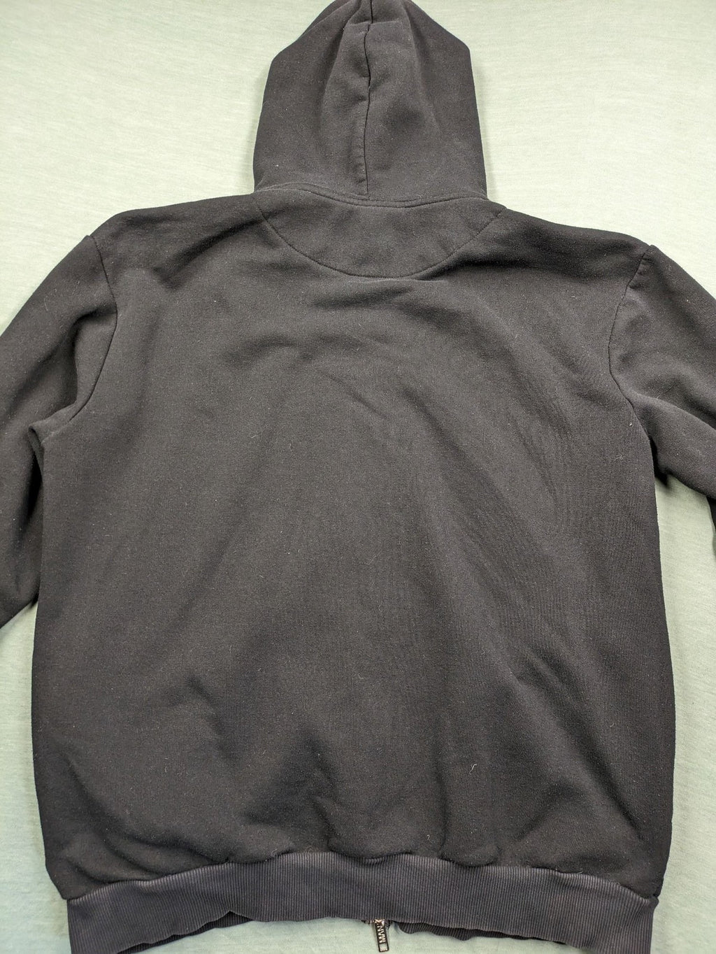 Boohooman zip-through hoodie black with floral graphic and "Limited Edition Collection" text.