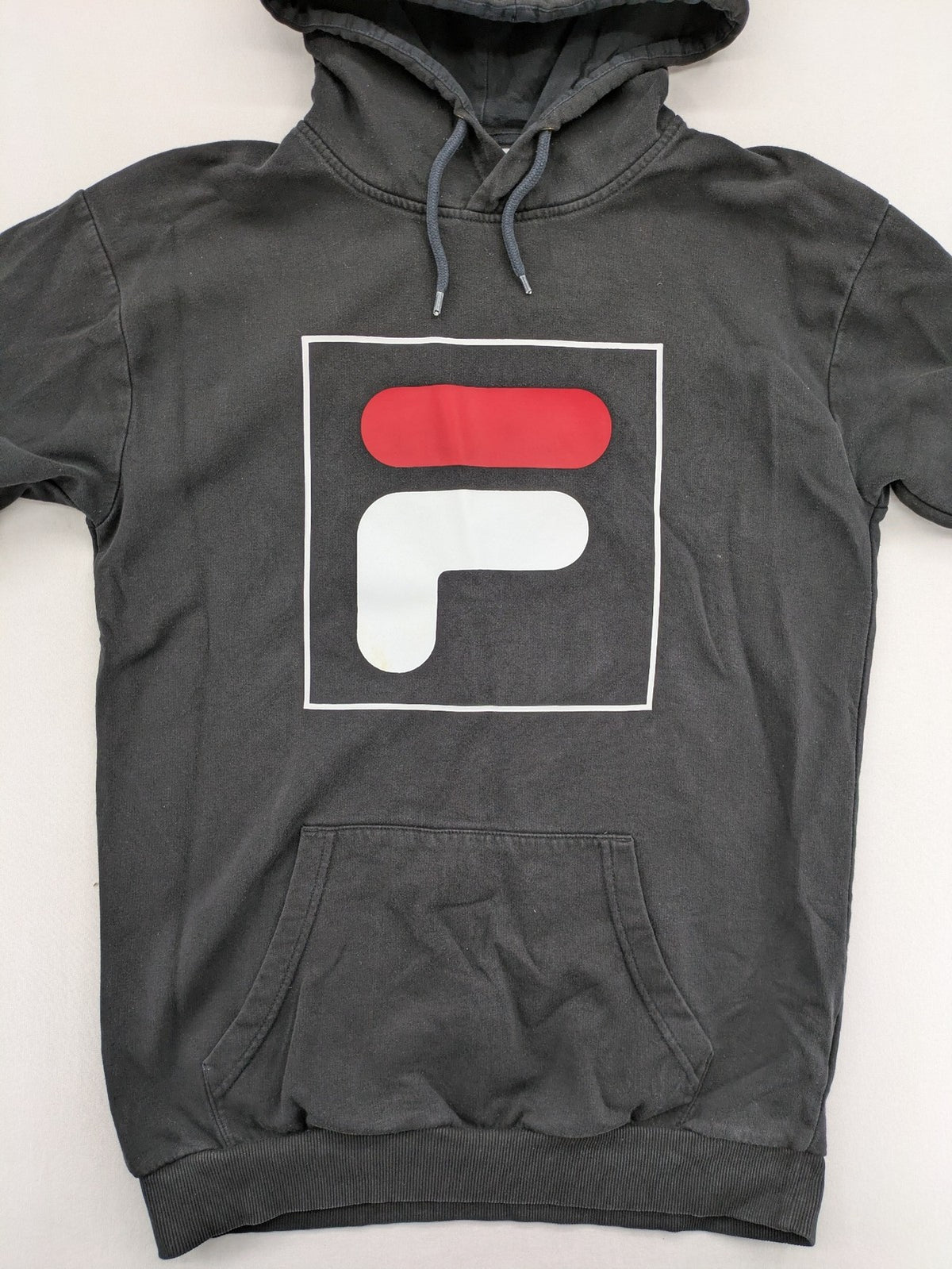 Fila turtle neck jumper multi with large logo on chest and sleeve text.