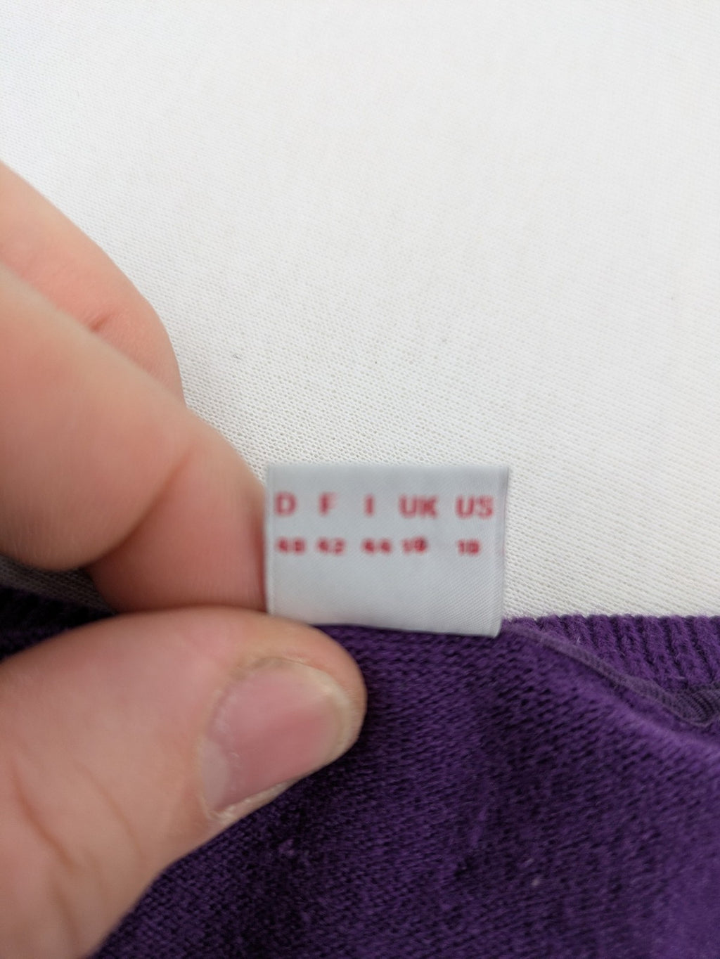 s.Oliver purple turtle neck jumper with floral pattern, buttons, and pockets in cotton blend