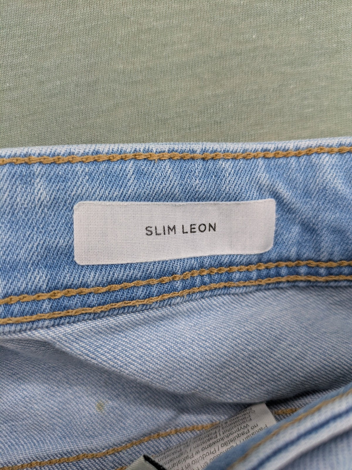 Selected Homme blue straight jeans classic five-pocket design made from 100% organic cotton