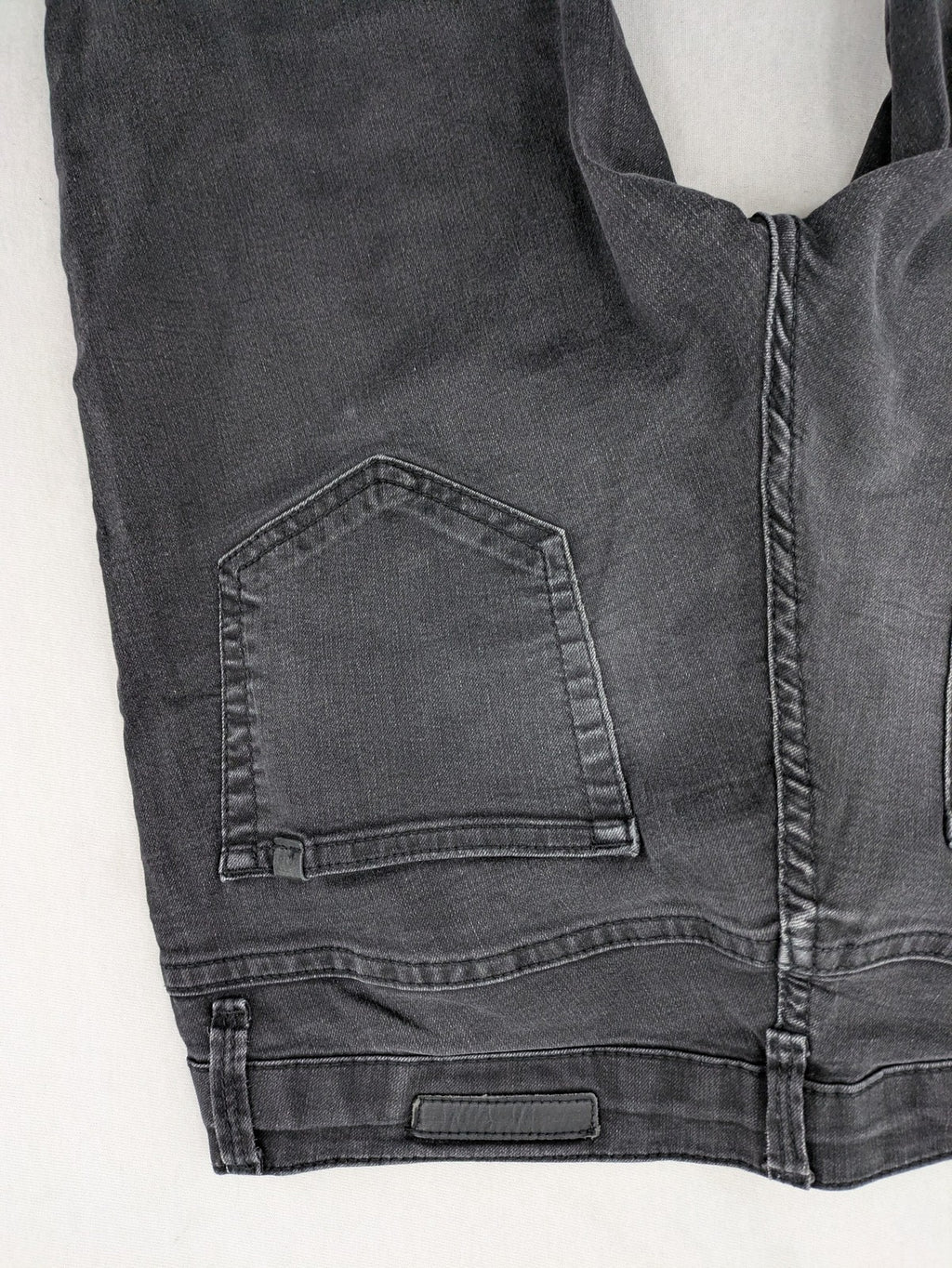 zero straight jeans black grey washed look classic 5-pocket design stretchy material