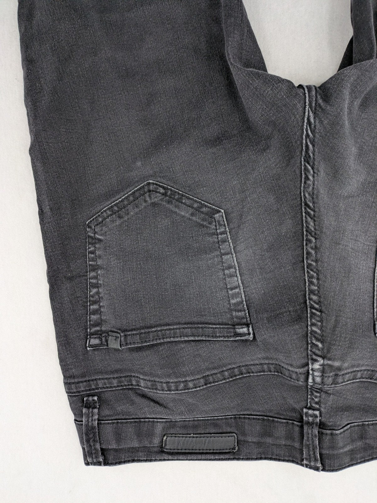 zero straight jeans black grey washed look classic 5-pocket design stretchy material