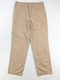 COS beige chino pants flat front straight cut cotton-lyocell blend