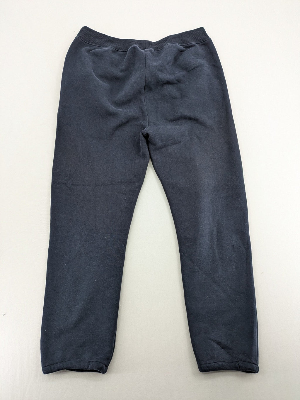 OPUS navy pants soft cotton blend elastic waistband with drawstring and heart logo patch