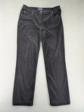 Raphaela by Brax black cord pants high waist 5-pocket design soft material