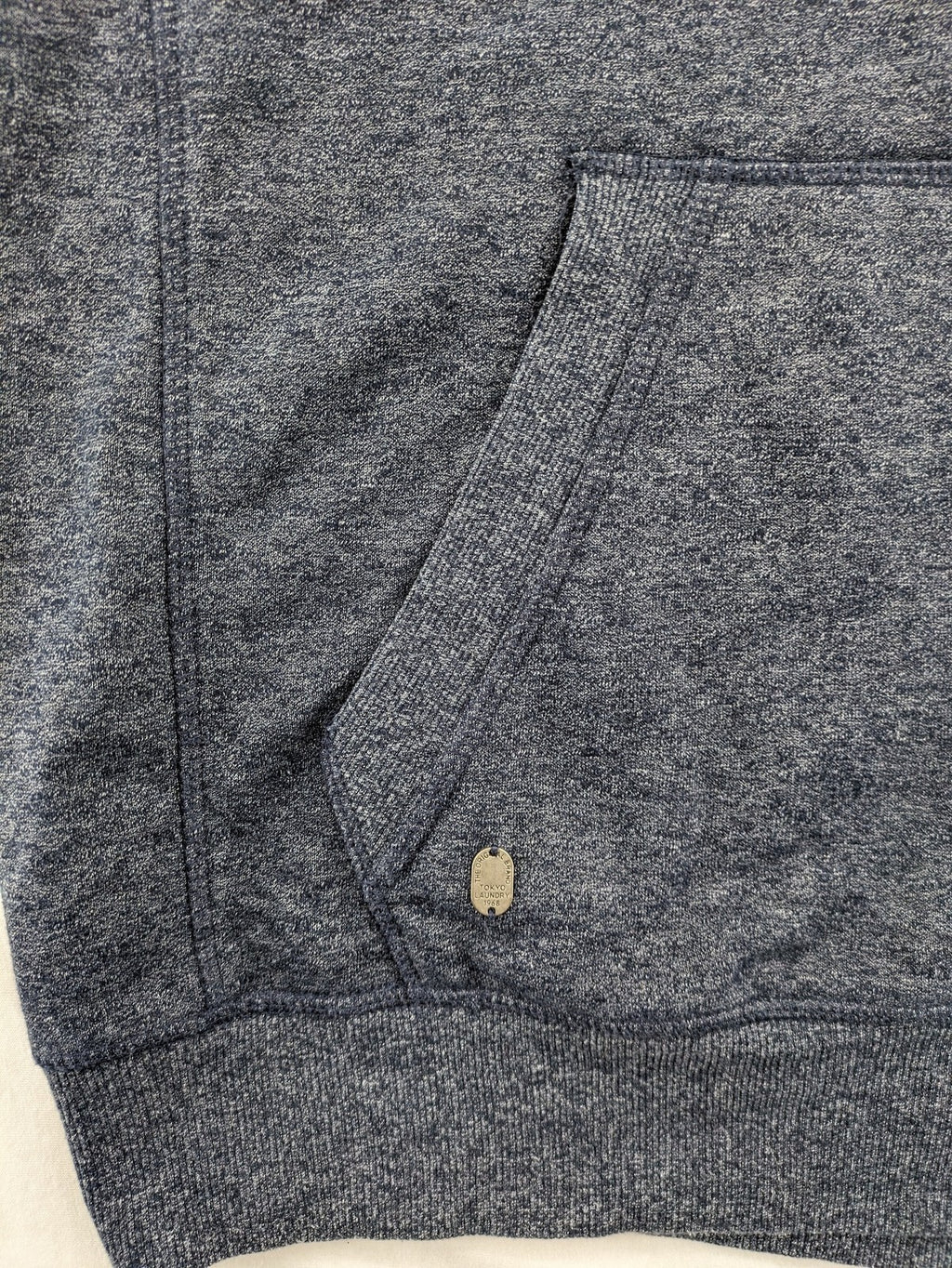 Tokyo Laundry orange zip-through hoodie with vintage graphic print and contrasting hood lining.