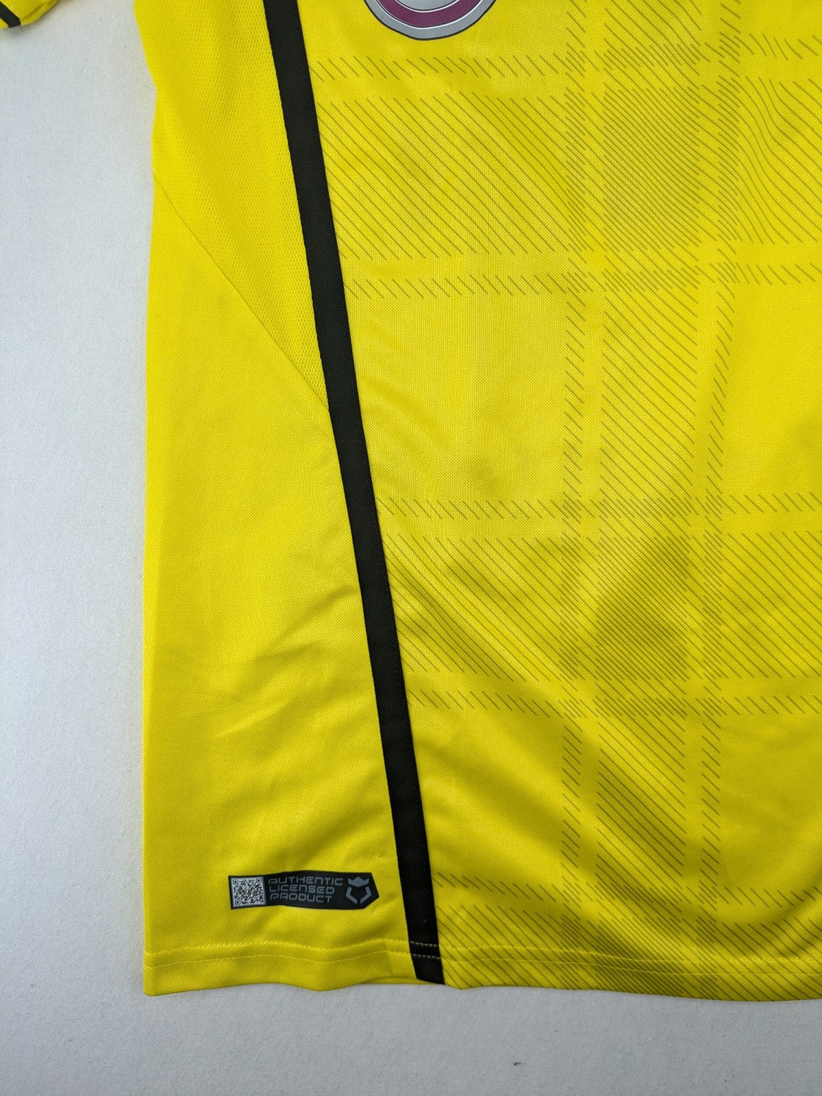 Borussia Dortmund black and yellow soccer uniform with DFB Pokal 2014 patch and Puma logo.