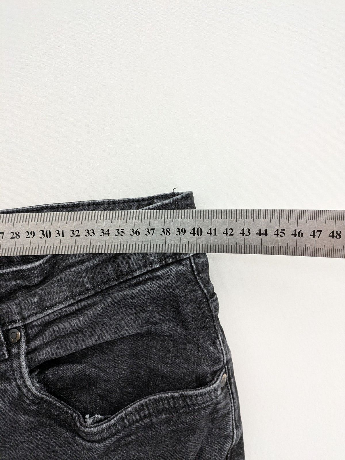 up2 fashion grey slim fit jeans distressed ripped knees cotton blend