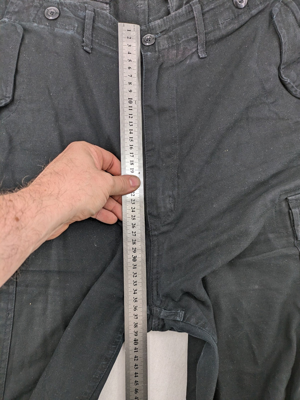 Brandit hunting & tactical pants grey vintage army style with cargo pockets and button fly.