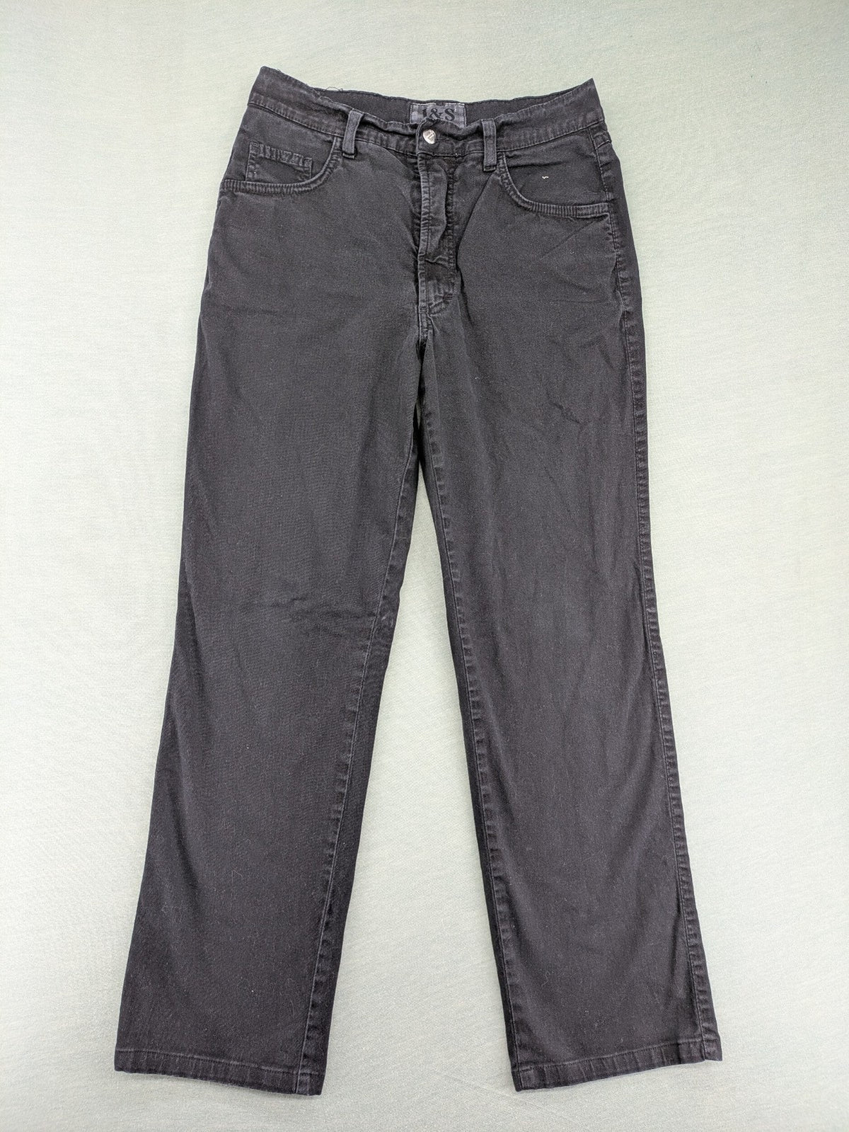 Jack & Sons grey straight jeans with classic 5-pocket design and cotton-elastane blend.