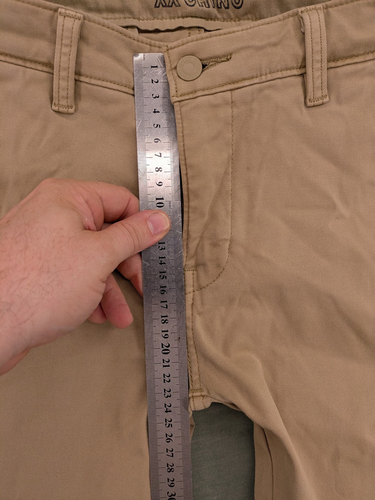 Levi's beige XX Chino pants slim taper fit with classic logo and quality fabric.