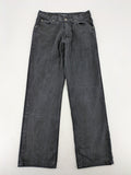 Baumwolle grey straight jeans 5-pocket style faded look robust cotton