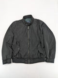 Rover & Lakes black bomber jacket padded interior, stand collar, zip front, multiple pockets.