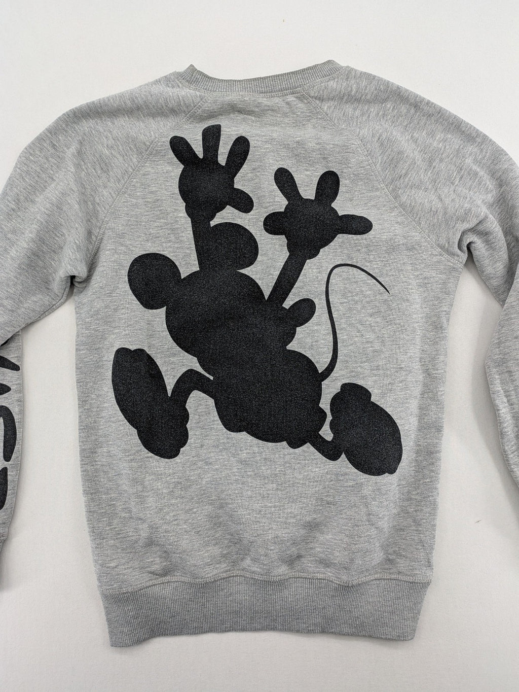 Disney turtle neck jumper multi with colorful Mickey Mouse graphic and "MR. MOUSE" sleeve text.