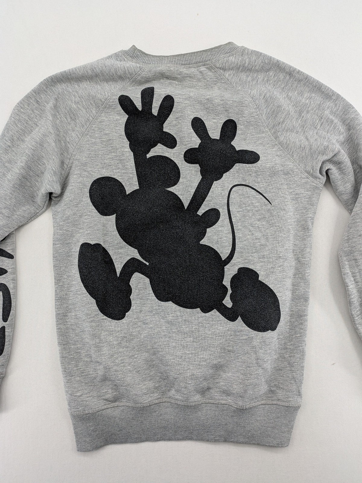 Disney turtle neck jumper multi with colorful Mickey Mouse graphic and "MR. MOUSE" sleeve text.