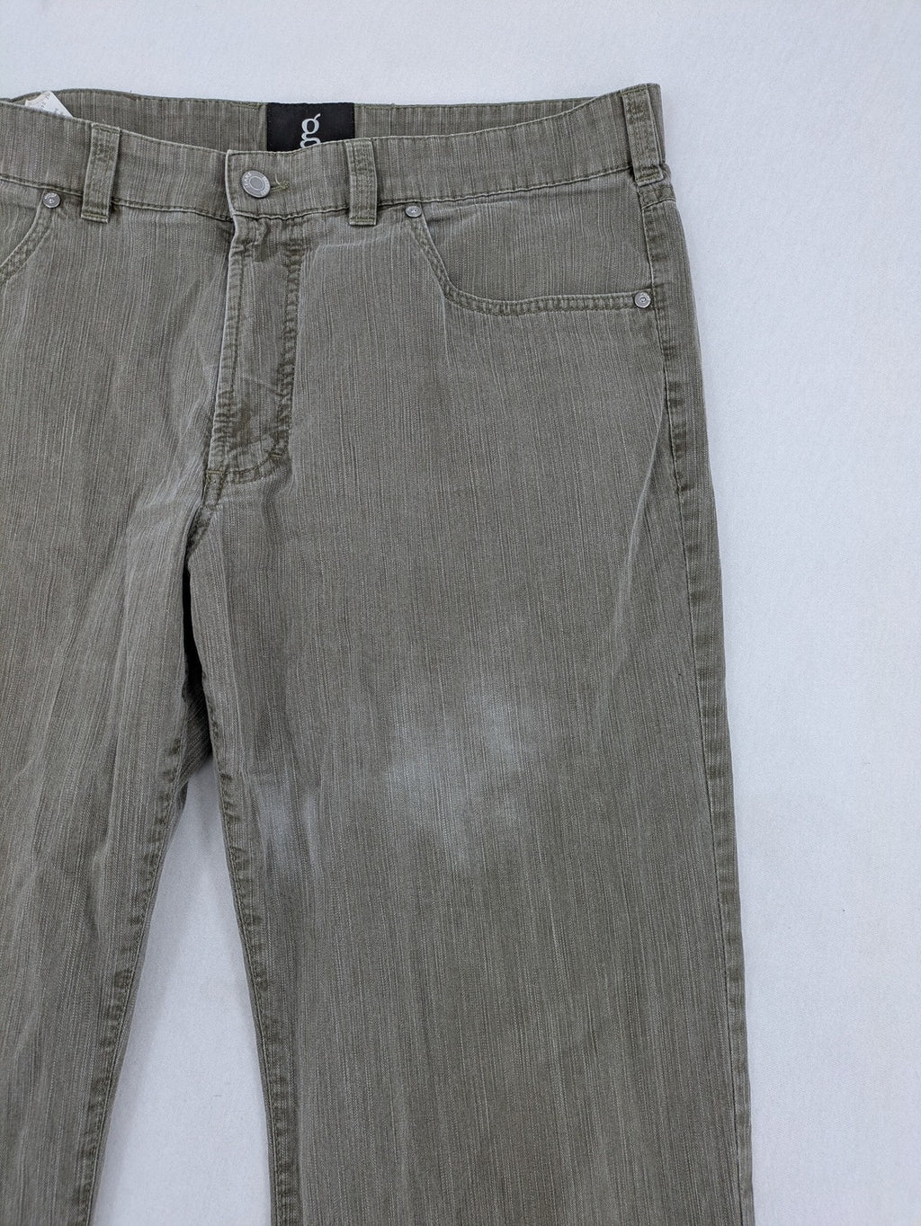 GARDEUR grey straight jeans regular fit with button and zipper closure, cotton-stretch blend.