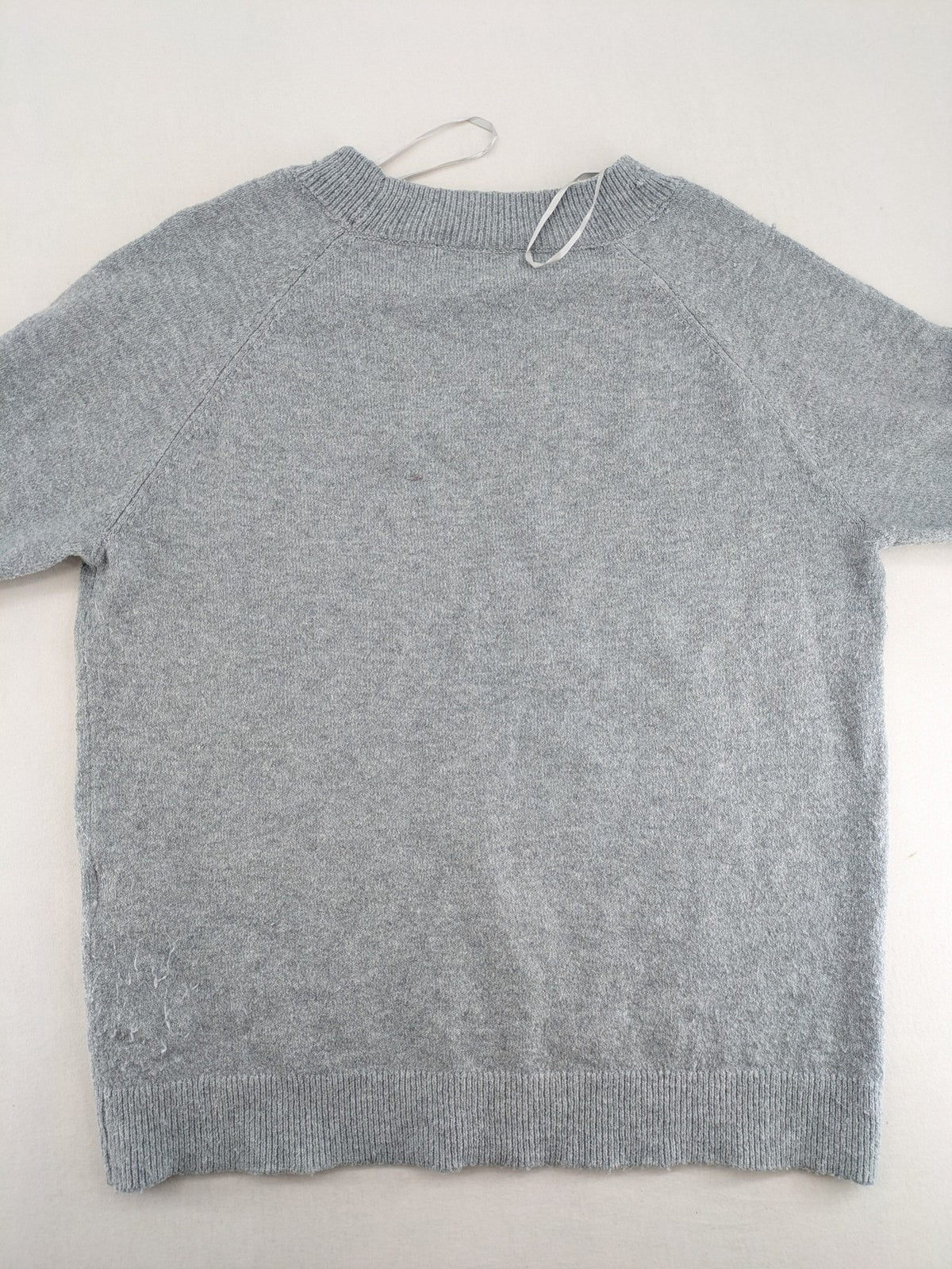 ONLY grey turtle neck jumper with raglan sleeves and classic round neckline.
